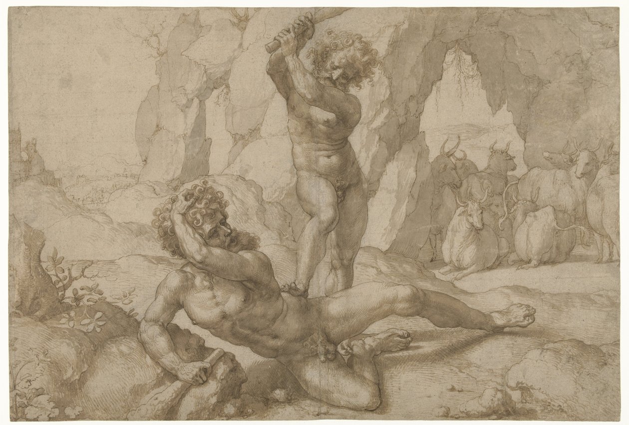 Hercules en Cacus autorstwa Jan Gossart