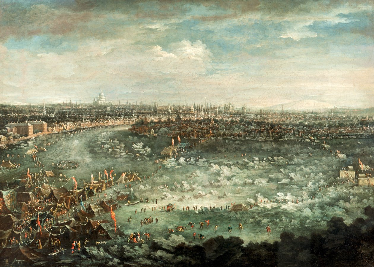 „Tamiza podczas wielkiego mrozu 1739 roku” autorstwa Jan Griffier II