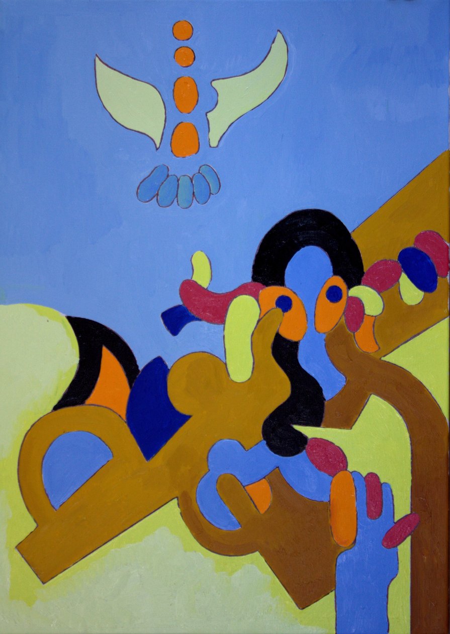 Cudowne dziecko, 2009 (olej na płótnie) autorstwa Jan Groneberg