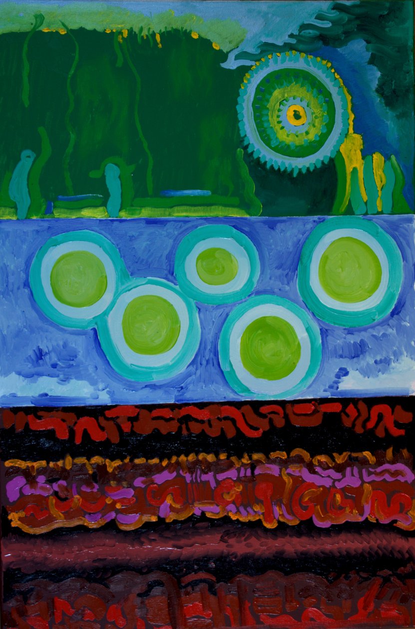 Kod, 2009 (olej na płótnie) autorstwa Jan Groneberg
