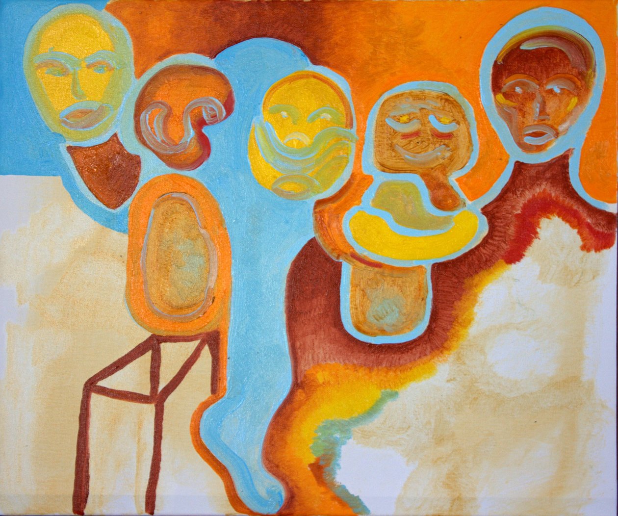 Naoczni świadkowie nr 1, 2009 (olej na płótnie) autorstwa Jan Groneberg