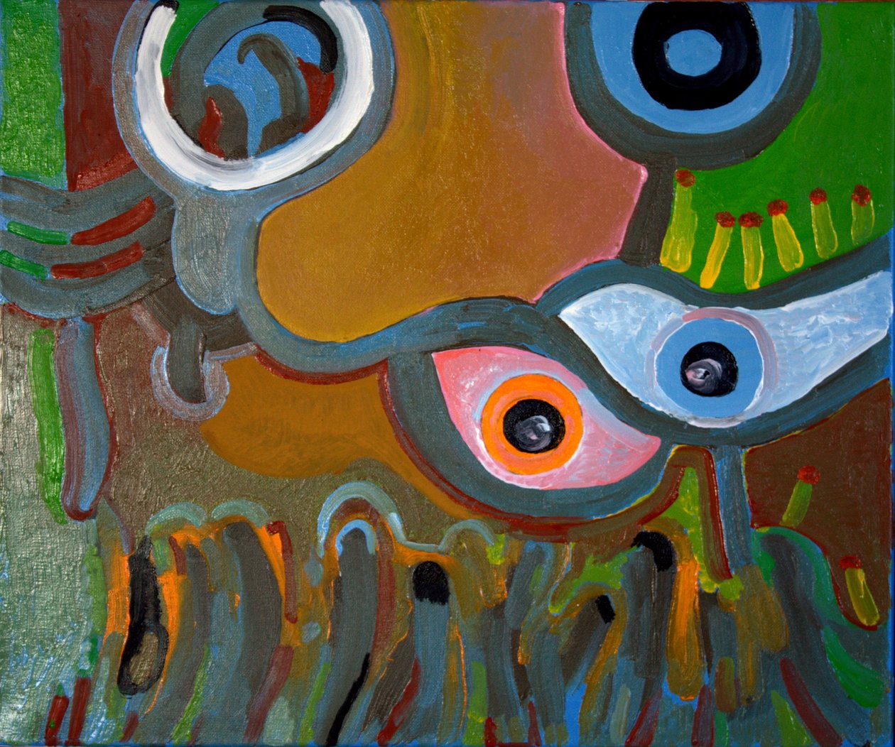 Oczy nie wierzą w to, co widzą, 2009 (olej na płótnie) autorstwa Jan Groneberg