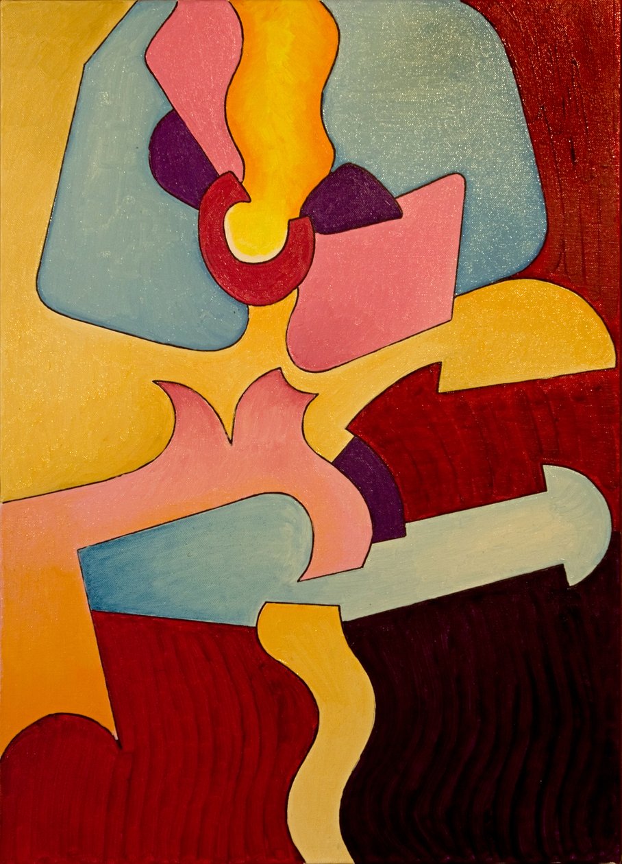 Francuski Can-Can, 2007 (olej na płótnie) autorstwa Jan Groneberg