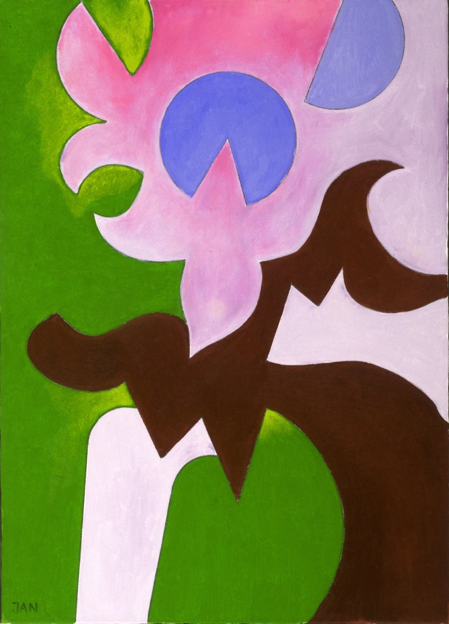 Zielono-Brązowa-Róża, 2009 (olej na płótnie) autorstwa Jan Groneberg