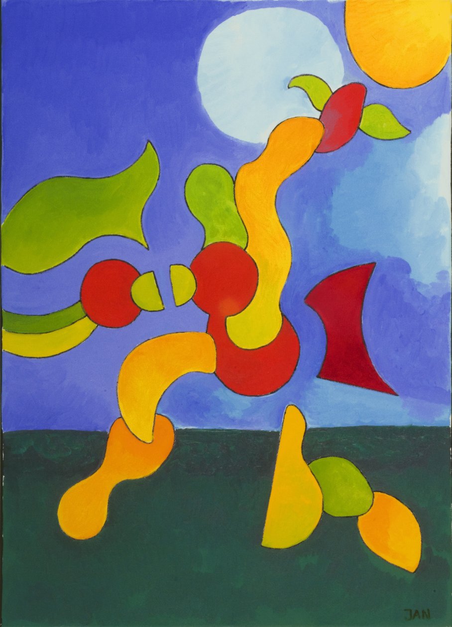 Za ciężki, by latać wysoko, 2009 (olej na płótnie) autorstwa Jan Groneberg