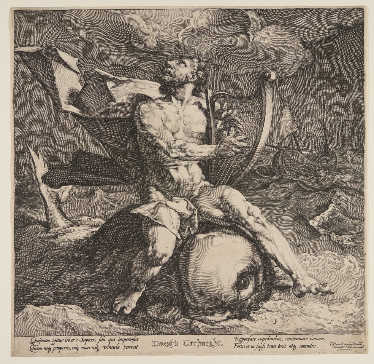 Arion na delfinie autorstwa Jan Harmensz. Muller