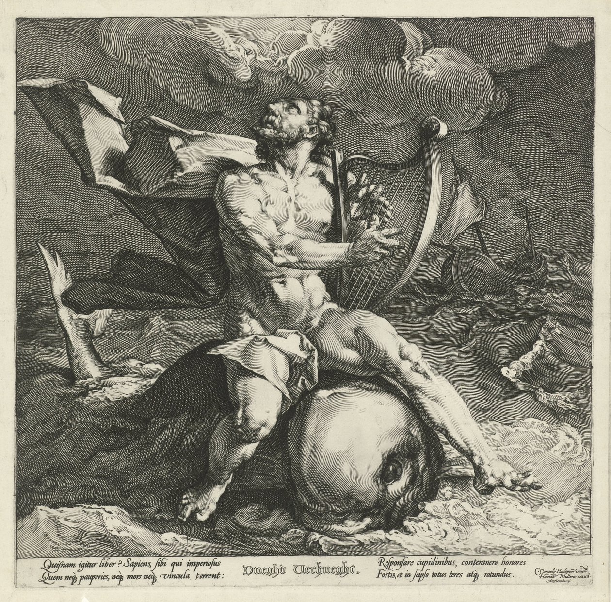 Arion na delfinie autorstwa Jan Harmensz. Muller