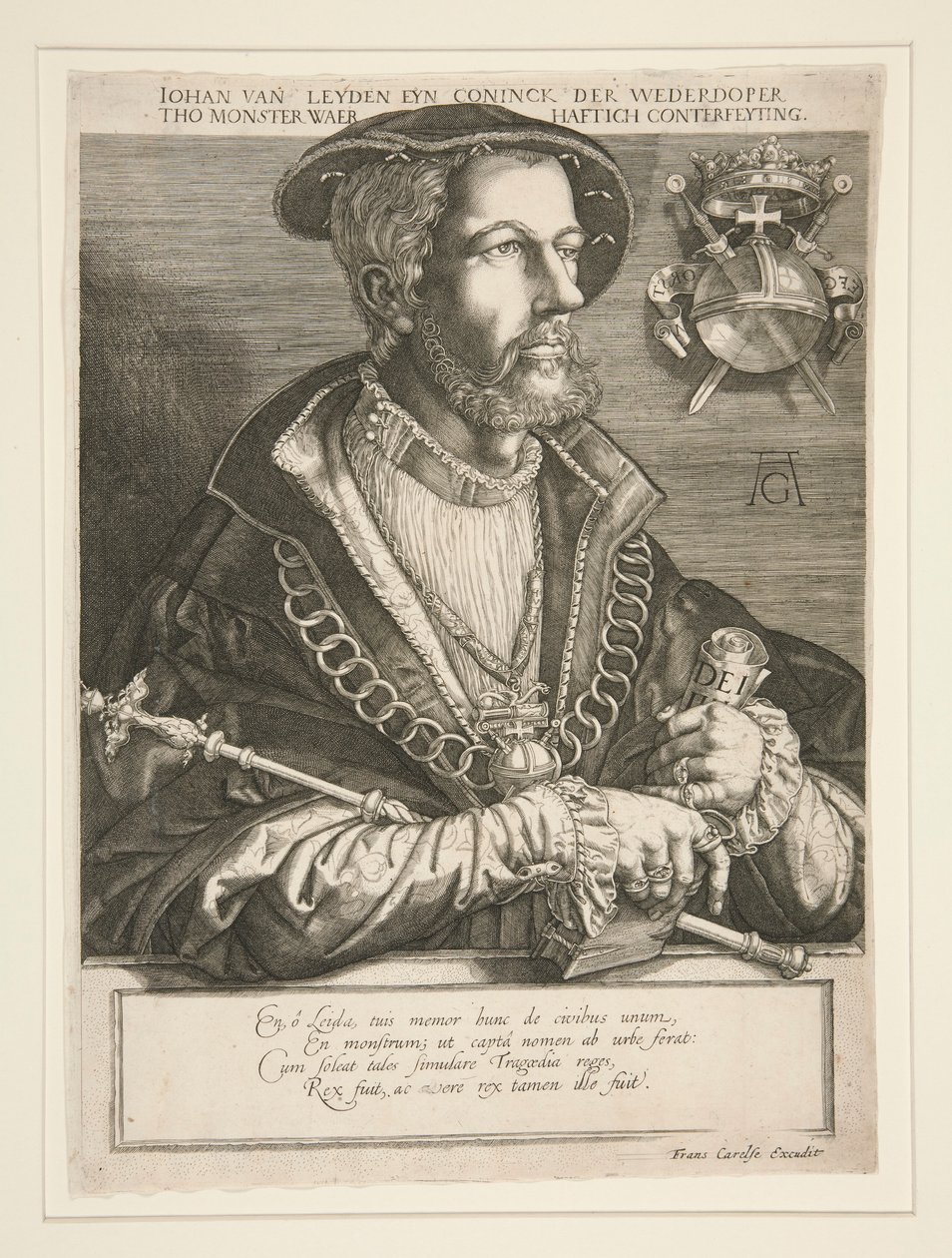 Jan Beuckelszoon (Jan van Leyden) autorstwa Jan Harmensz. Muller