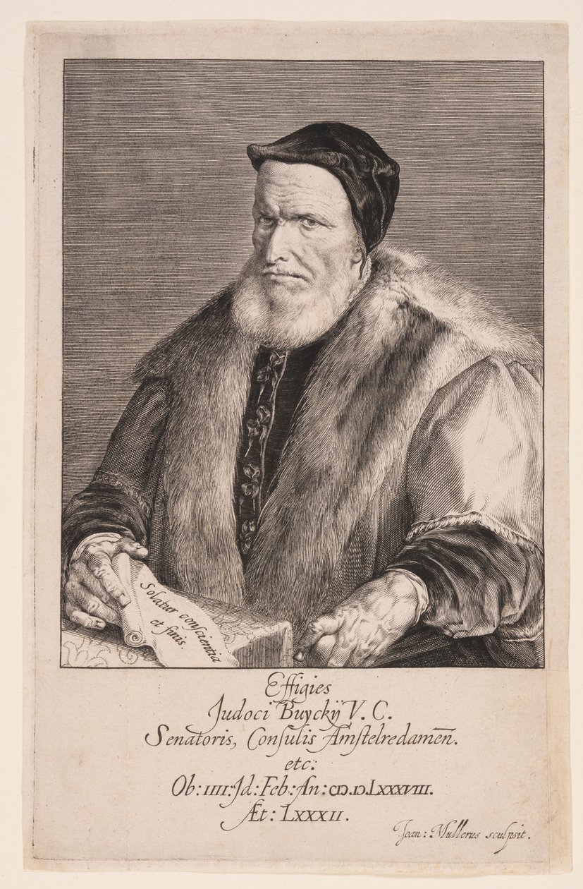 Joost Buyck, burmistrz Amsterdamu autorstwa Jan Harmensz. Muller