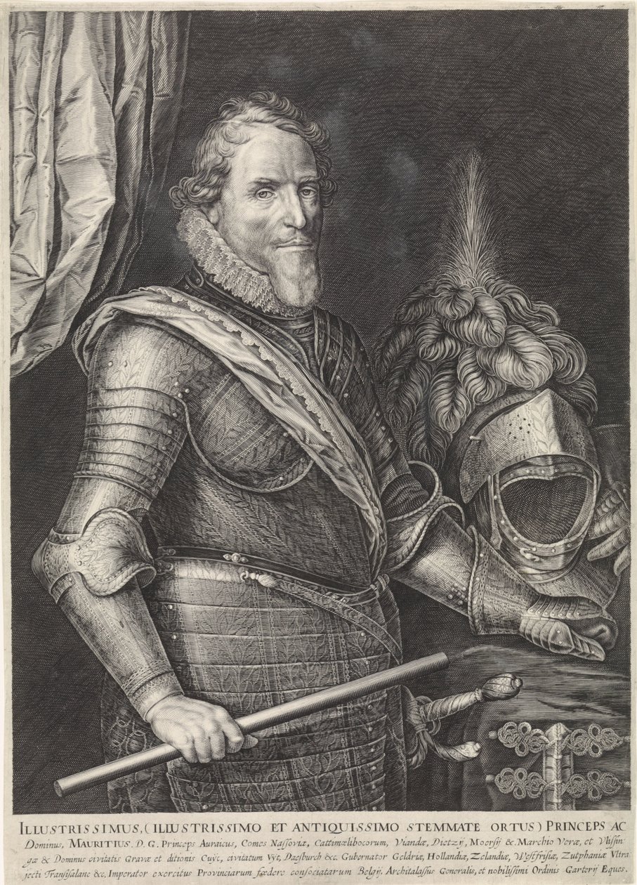 Portret księcia Mauritsa z Orange autorstwa Jan Harmensz. Muller