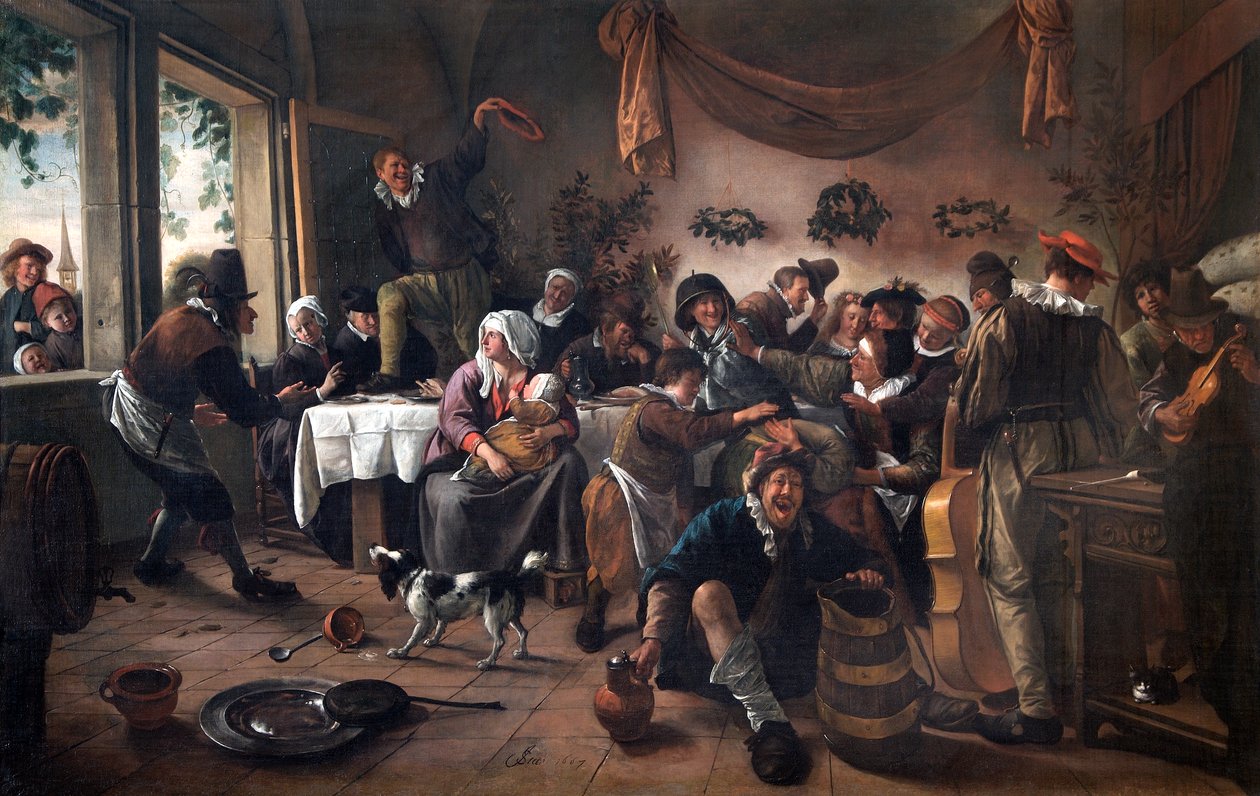 Wesele autorstwa Jan Havicksz. Steen