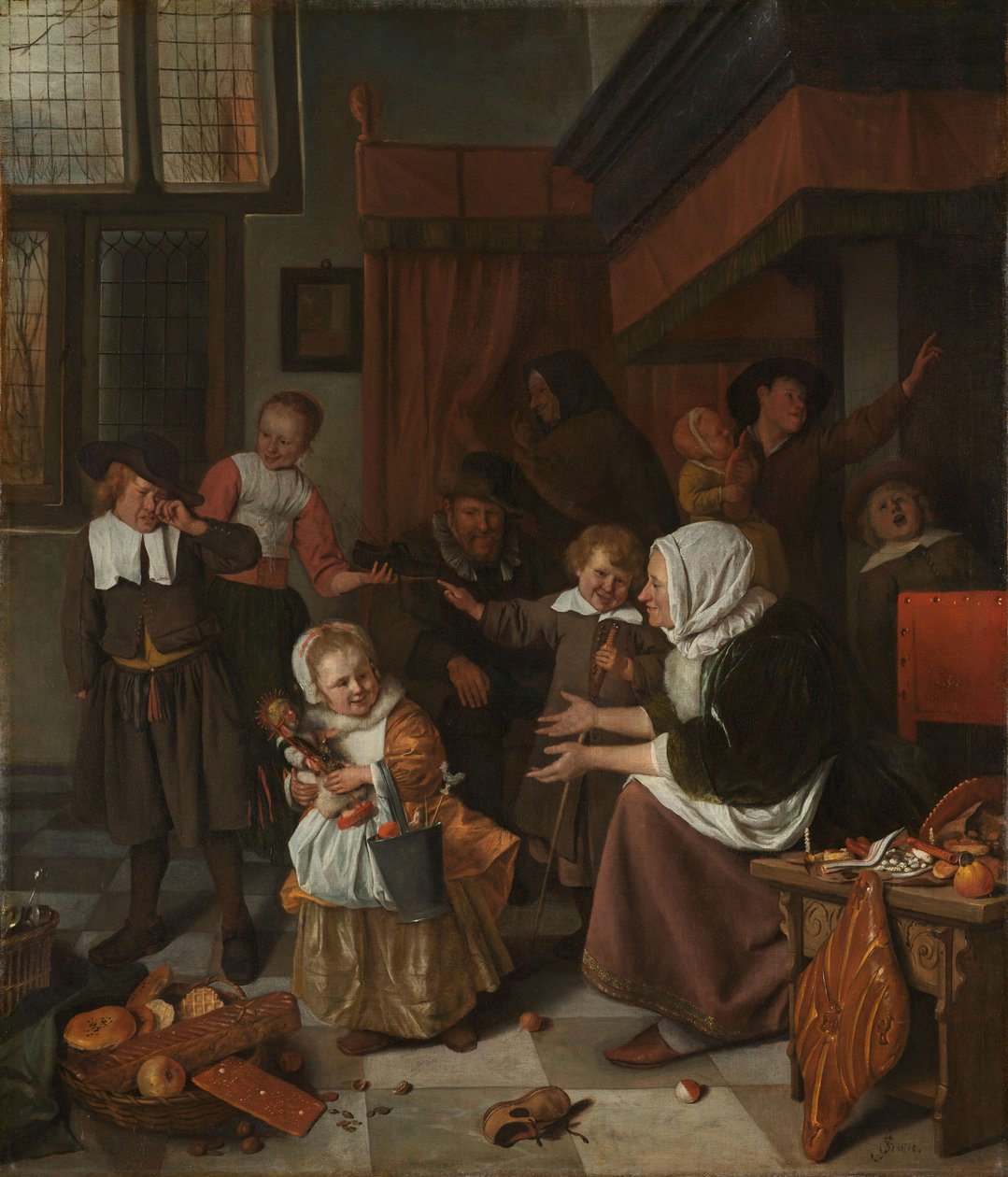 Święto św. Mikołaja autorstwa Jan Havicksz. Steen