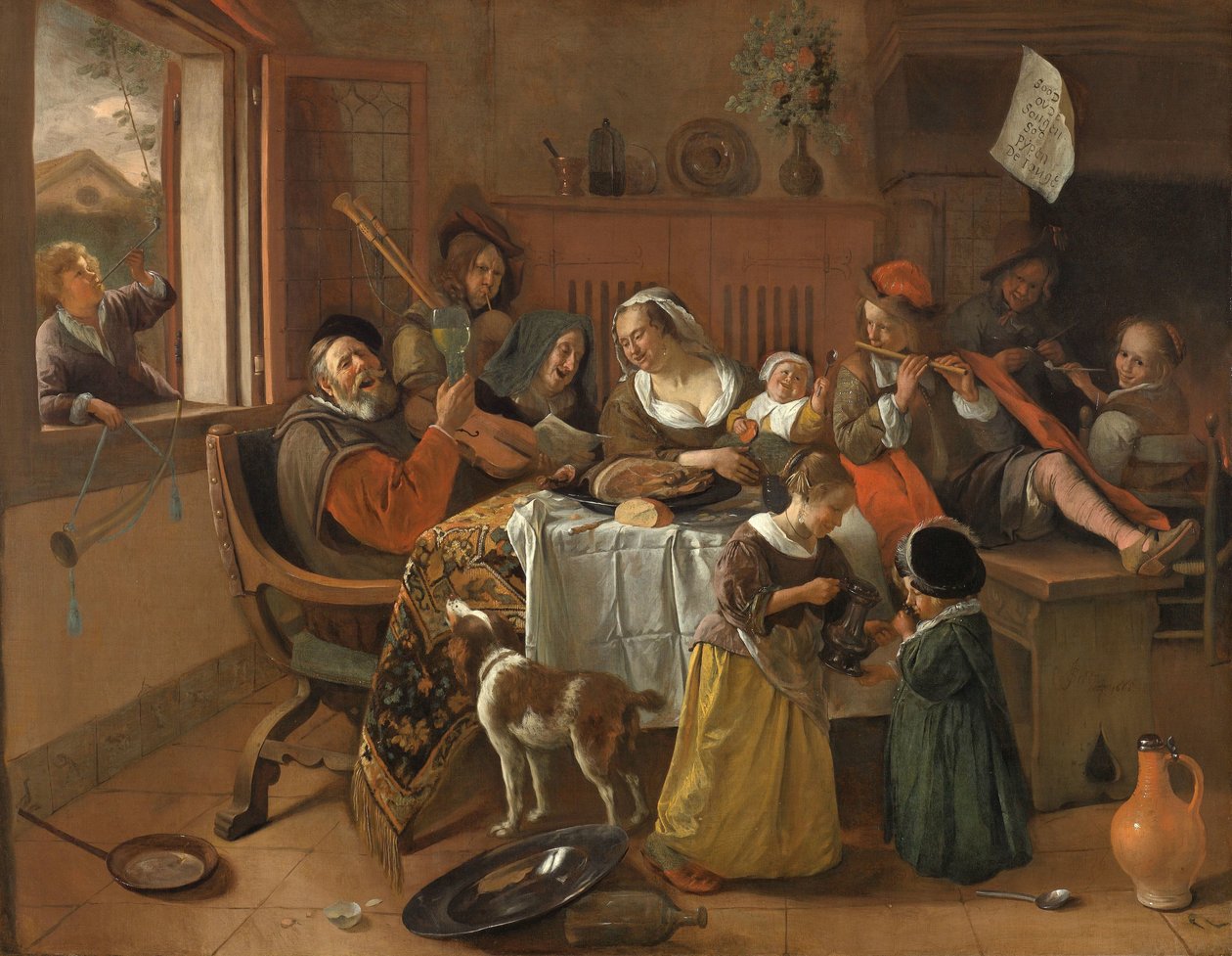 Wesoła rodzina Wesoła rodzina autorstwa Jan Havicksz. Steen