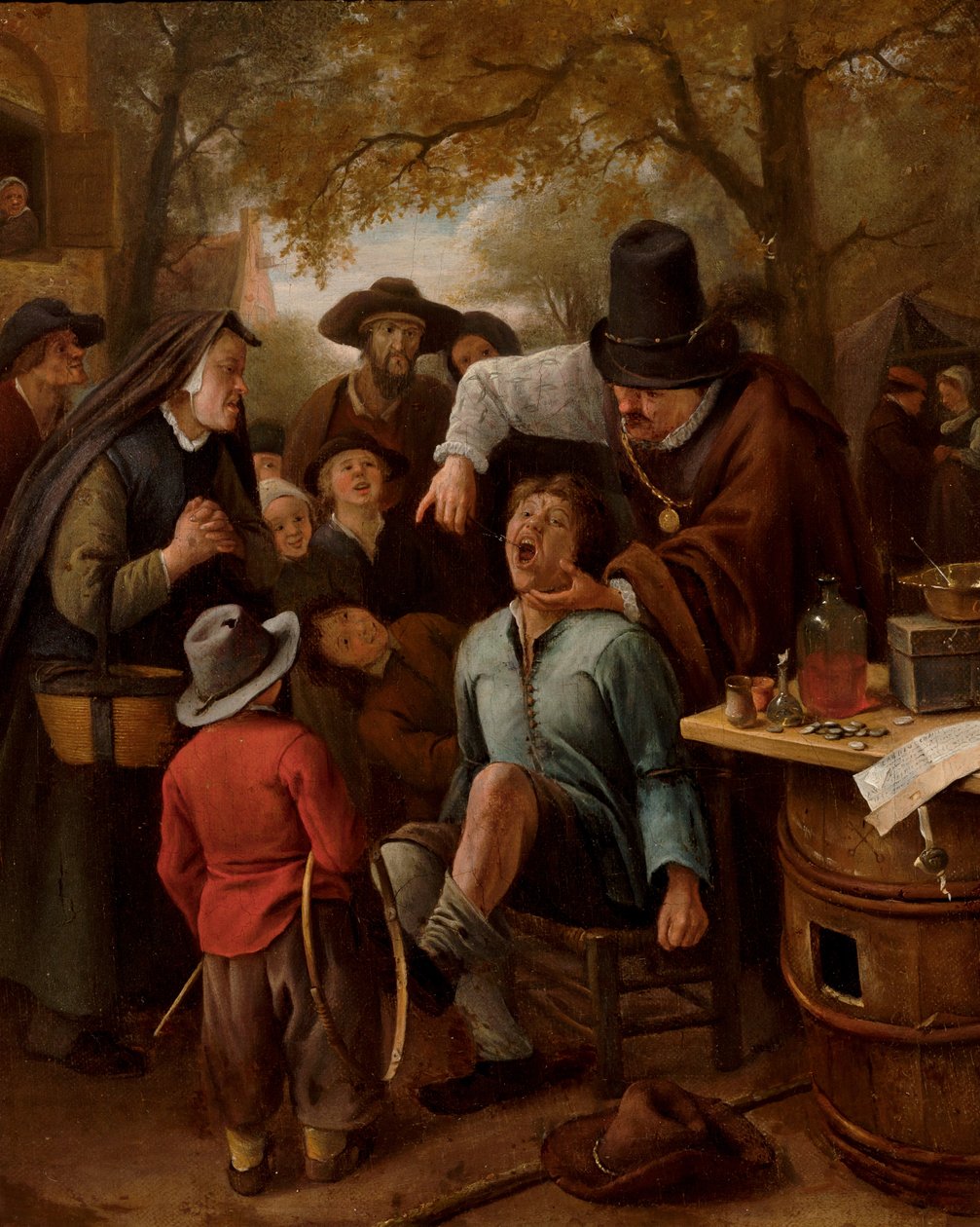 Wyciągacz do zębów, 1651 autorstwa Jan Havicksz. Steen