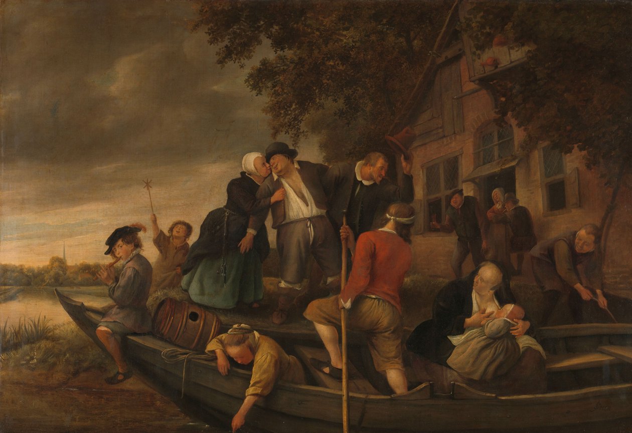 Wesoły powrót do domu autorstwa Jan Havicksz. Steen