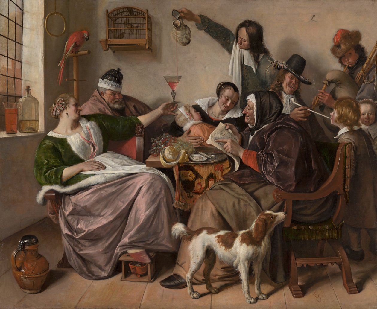 Sposób, w jaki to słyszysz, tak jak to śpiewasz, ok. 1665 (olej na płótnie) autorstwa Jan Havicksz. Steen