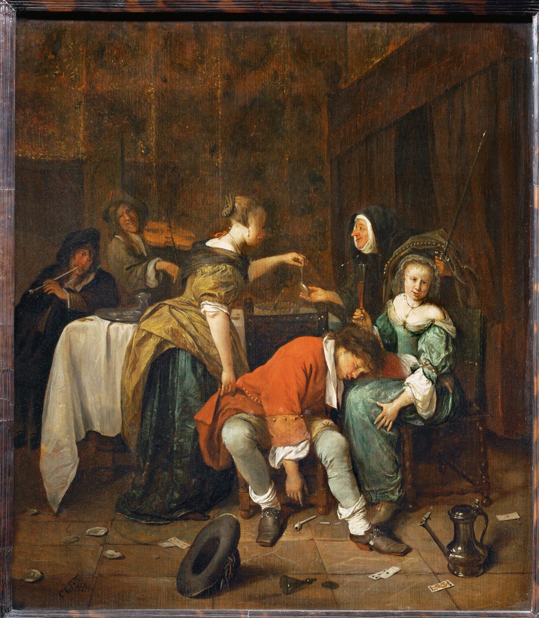 Zła firma ... autorstwa Jan Havicksz. Steen