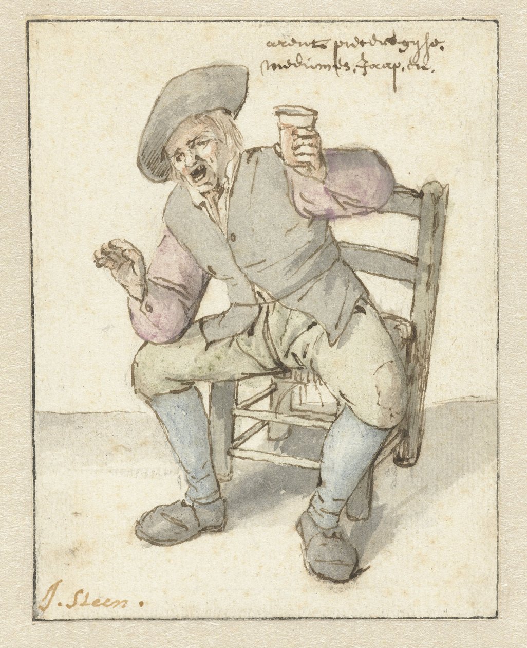 Śpiewający rolnik autorstwa Jan Havicksz. Steen