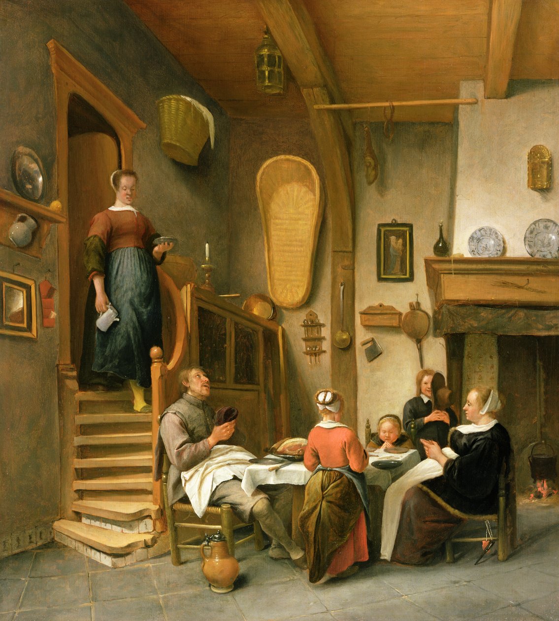 Rodzina odmawiająca łaskę autorstwa Jan Havickszoon Steen