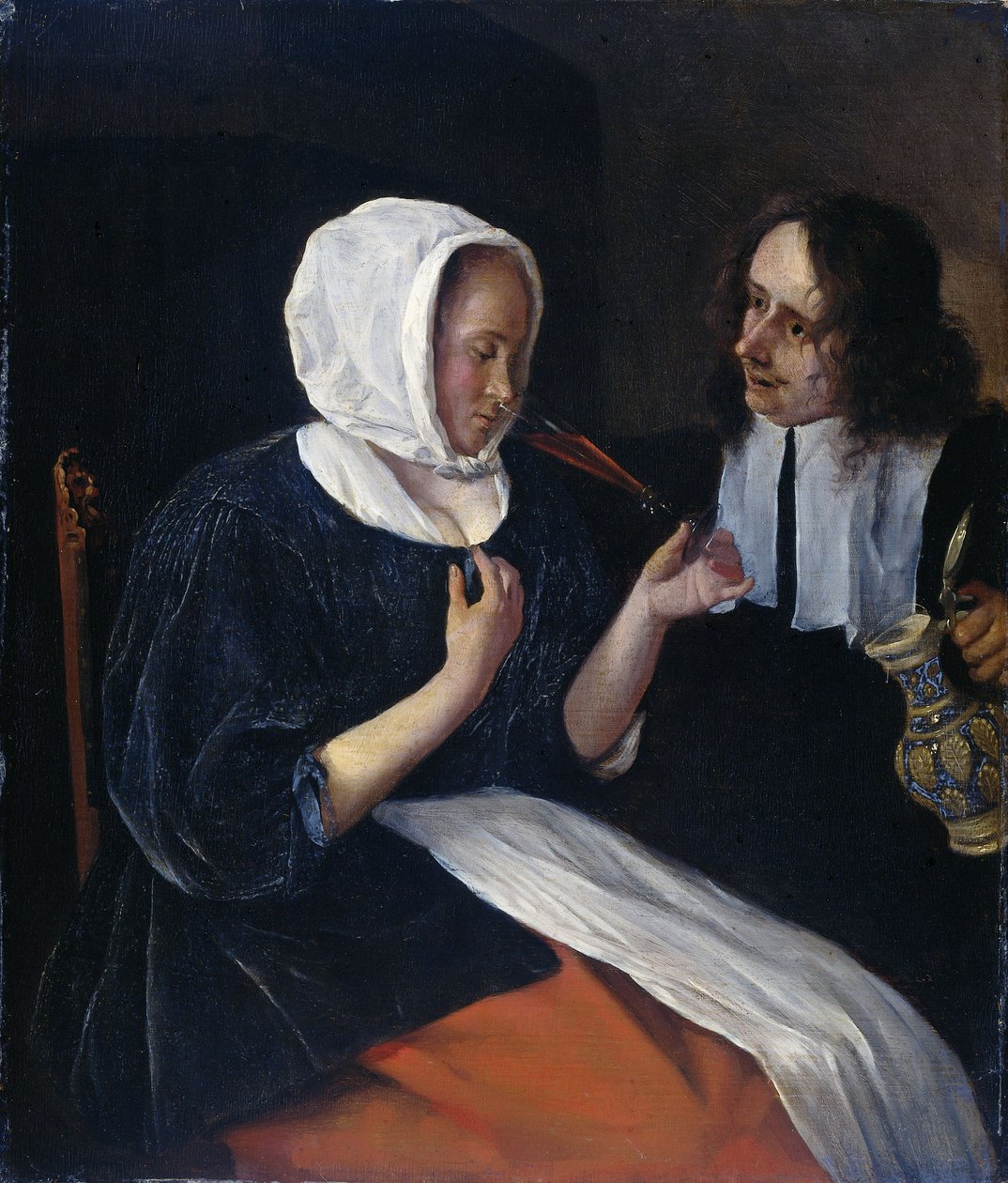 Para pijąca, 1660-79 autorstwa Jan Havickszoon Steen
