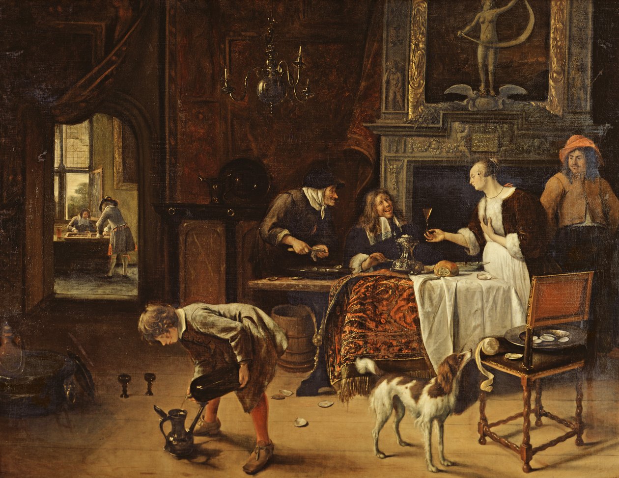 Łatwo przychodzi, łatwo iść, 1661 autorstwa Jan Havickszoon Steen