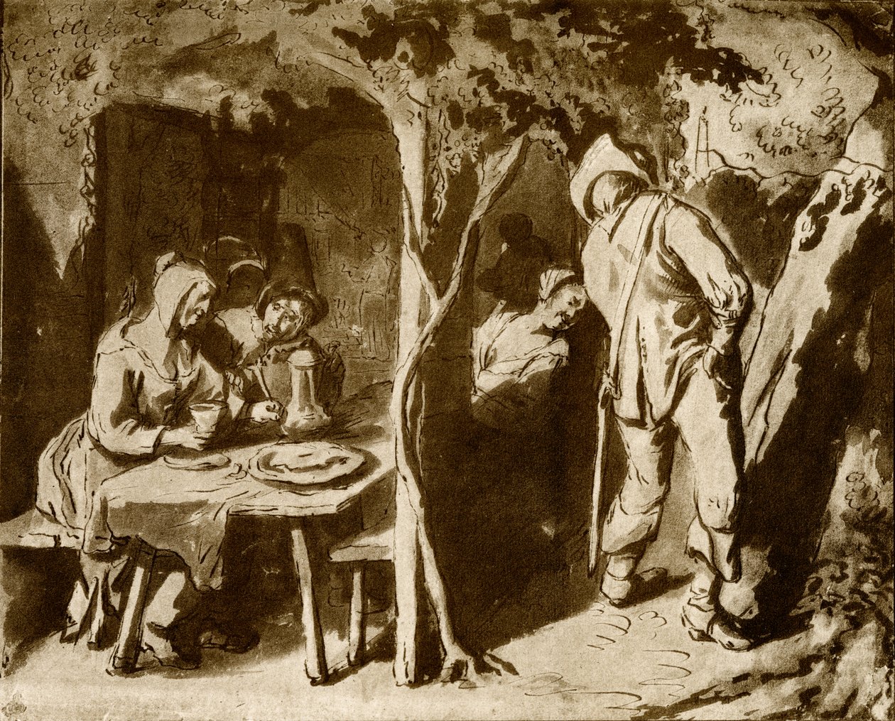 Ogród Tawerny autorstwa Jan Havickszoon Steen