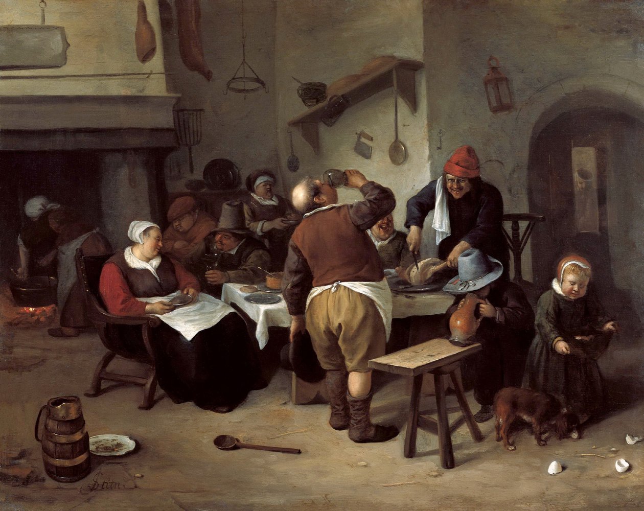 Gruba kuchnia autorstwa Jan Havickszoon Steen