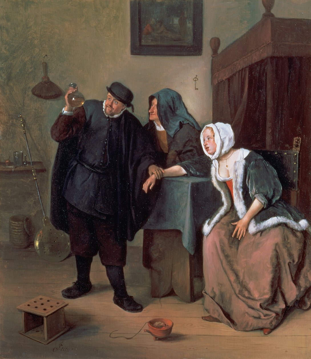 Wizyta lekarza autorstwa Jan Havickszoon Steen
