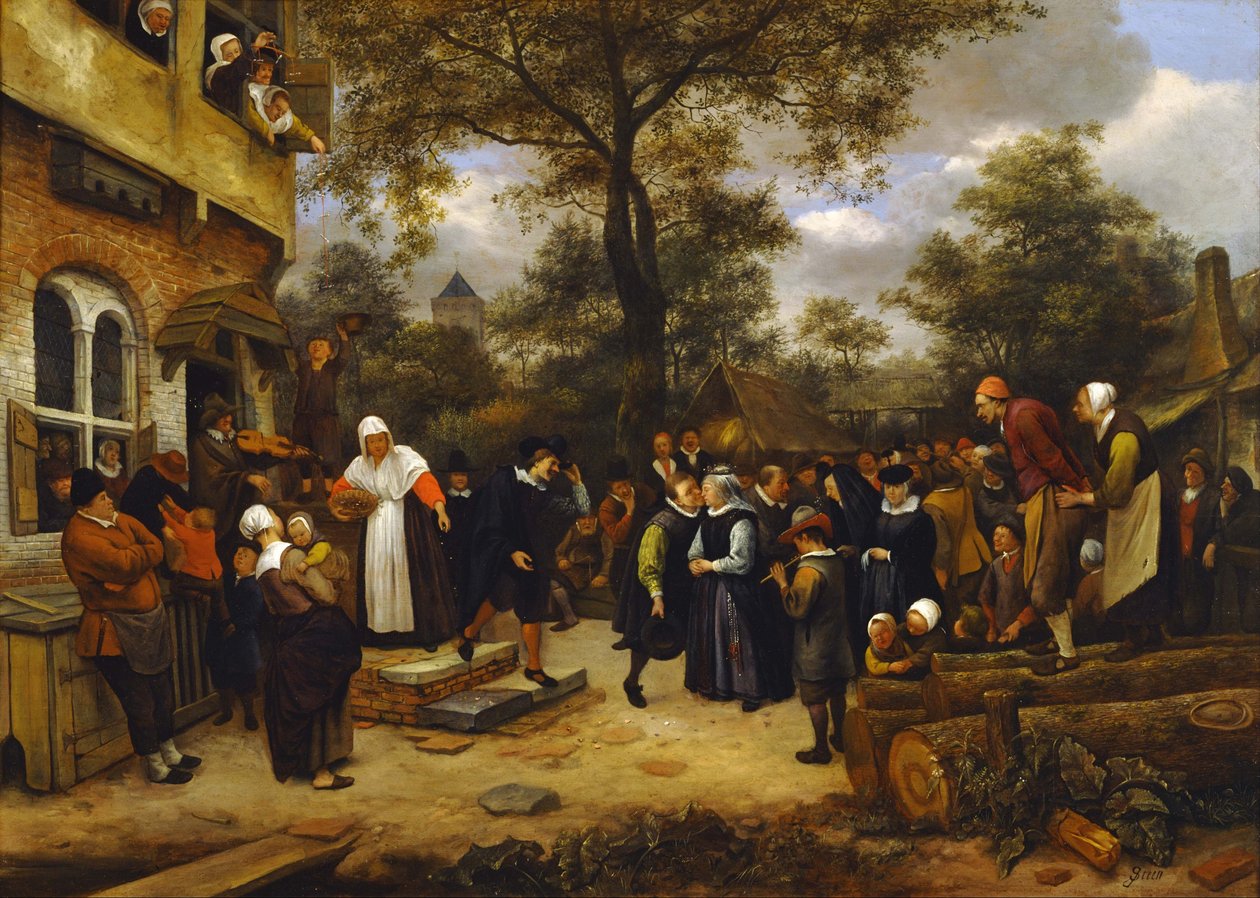 Wesele na wsi autorstwa Jan Havickszoon Steen