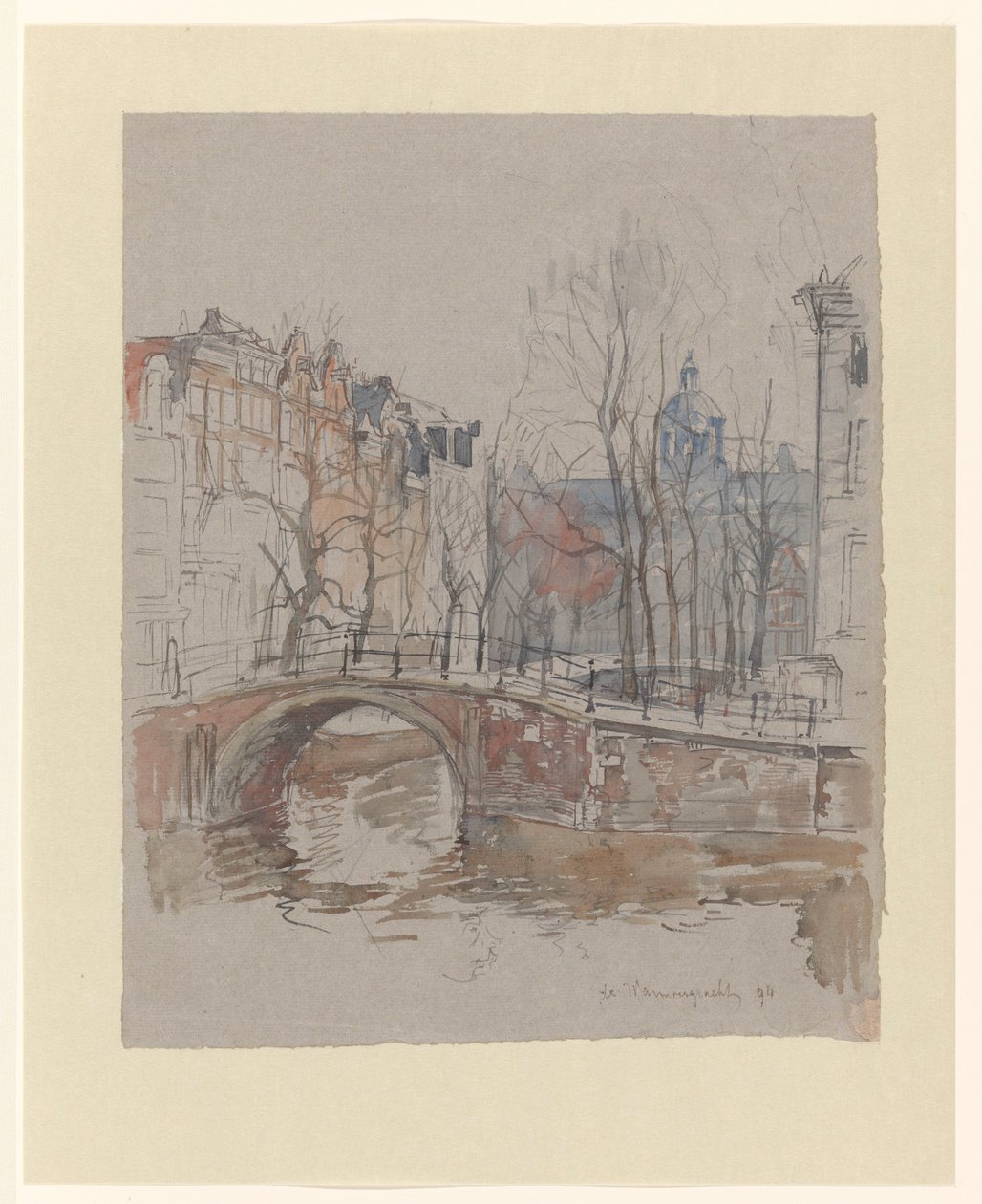 Warmoesgracht autorstwa Jan Hoynck van Papendrecht