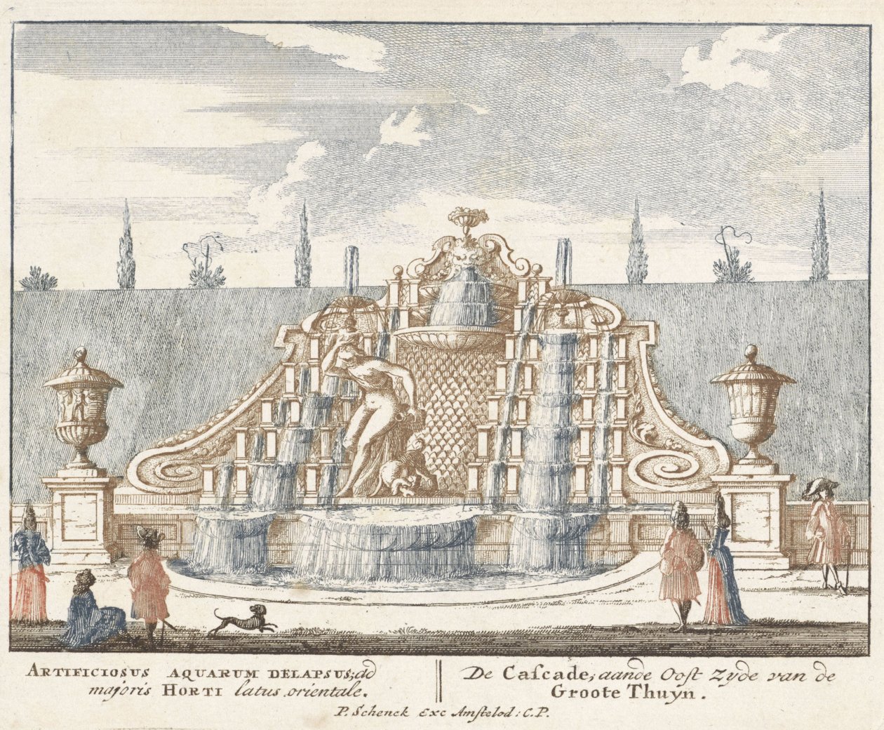 Fontanna w ogrodzie Pałacu Het Loo, 1694-97 autorstwa Jan I van Call