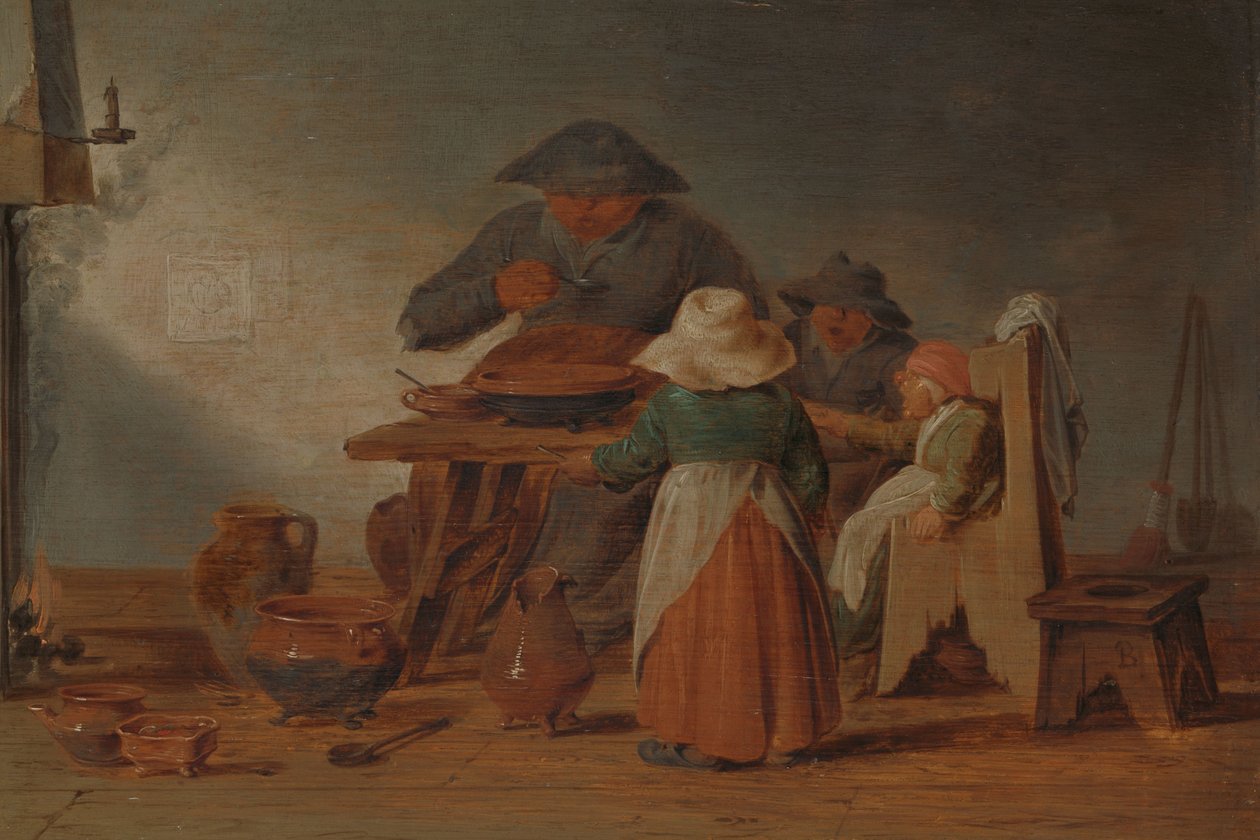 Posiłek chłopski autorstwa Jan Jansz Buesem (attributed to)