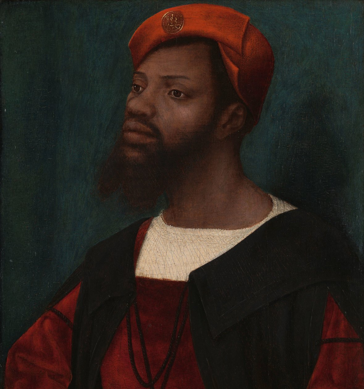 Portret nieznanego mężczyzny Portret mężczyzny z Afryki autorstwa Jan Jansz Mostaert