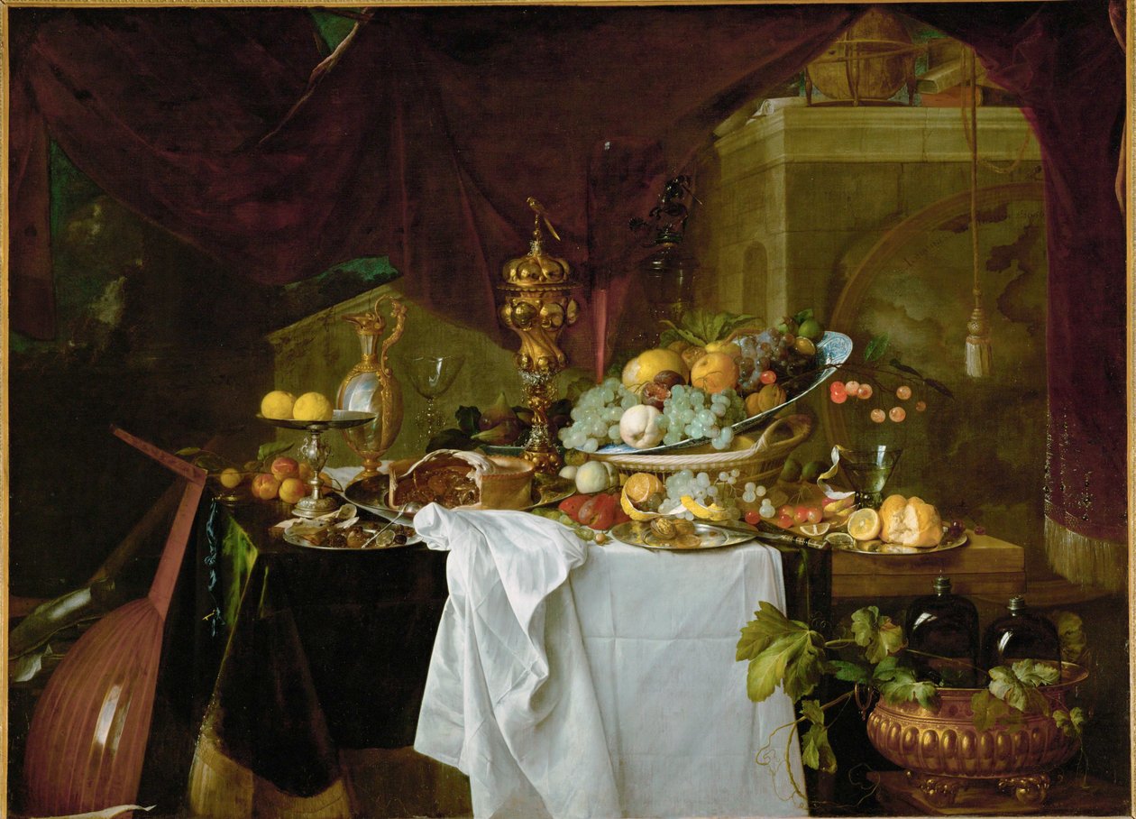 Deser. Martwa natura ... autorstwa Jan Jansz de Heem