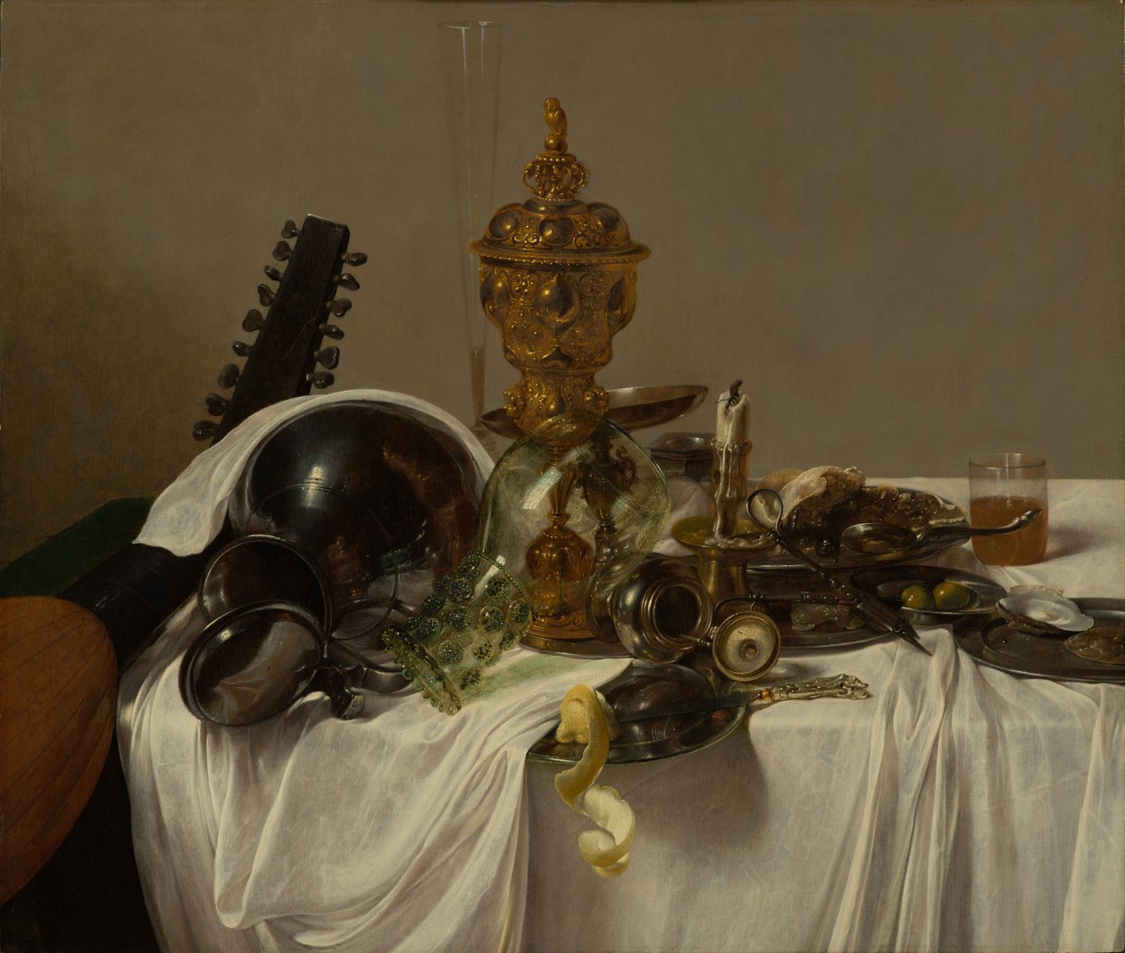 Banquet Piece, ok.1635 (olej na łożu) autorstwa Jan Jansz. den Uyl
