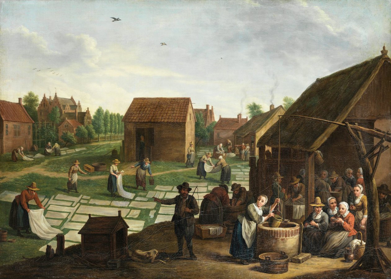 Jan Josef Horemans (II) Bleachfield autorstwa Jan Josef Horemans the Younger