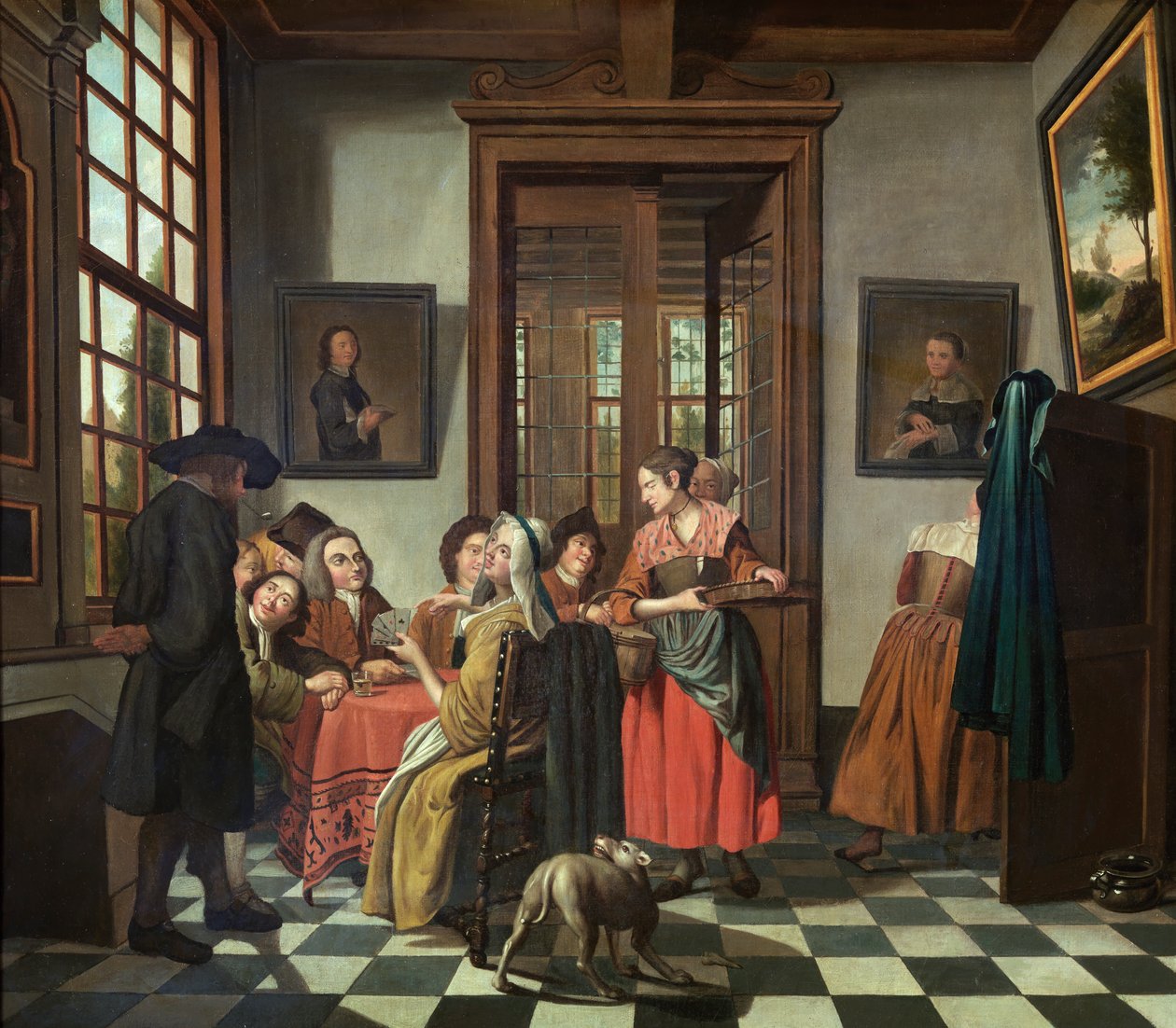 Gra karciana (olej na płótnie) autorstwa Jan Josef the Younger Horemans