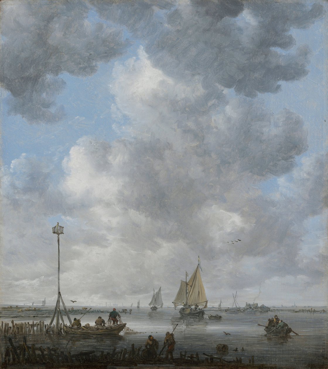 Spokój - Goyen, Jan Josefsz, van (1596-1656) - Między 1645 a 1649 - Olej na drewnie - 36,1x32,1 - Muzeum Szepmuveszeti, Budapeszt autorstwa Jan Josephsz van Goyen