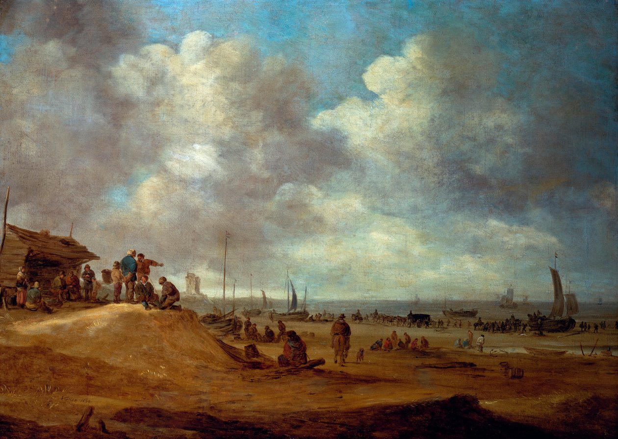 Widok Scheveningen, 1649 autorstwa Jan Josephsz van Goyen