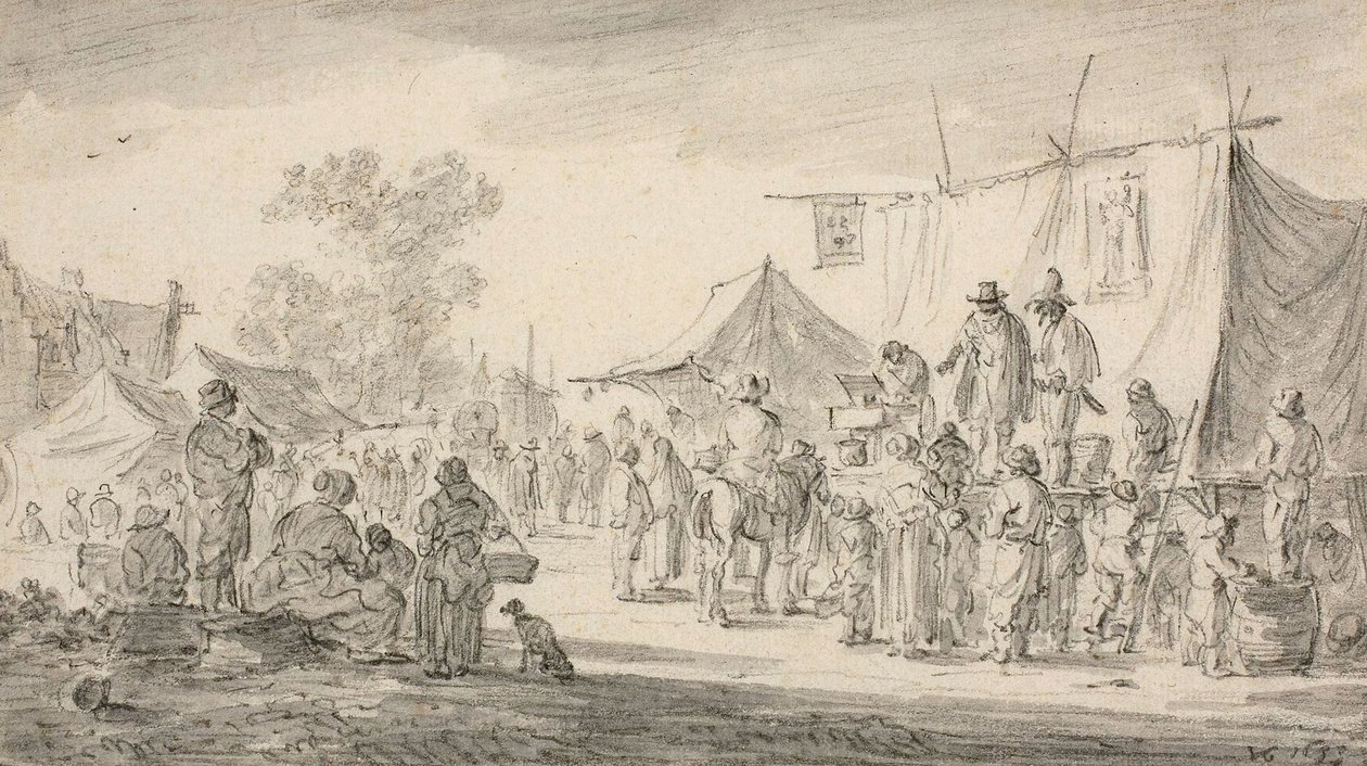 Jarmark Wiejski, 1653 autorstwa Jan Josephsz van Goyen
