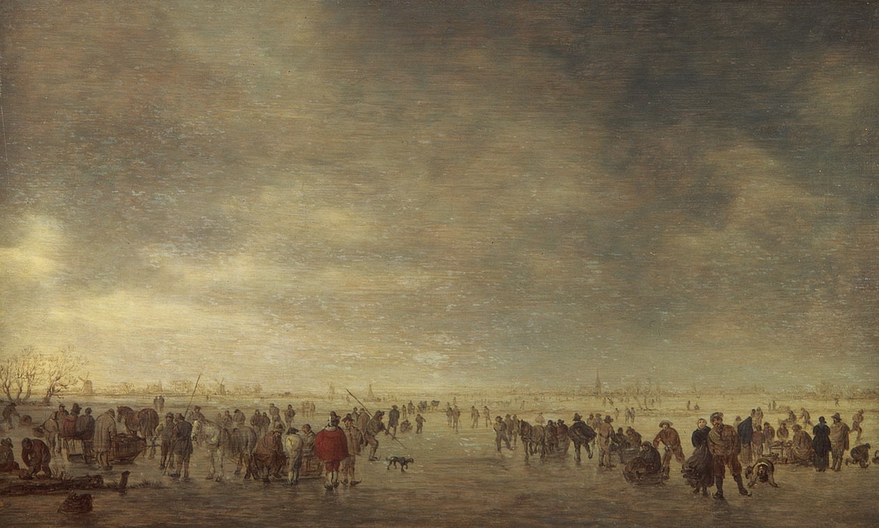 Łyżwiarze autorstwa Jan Josephsz van Goyen