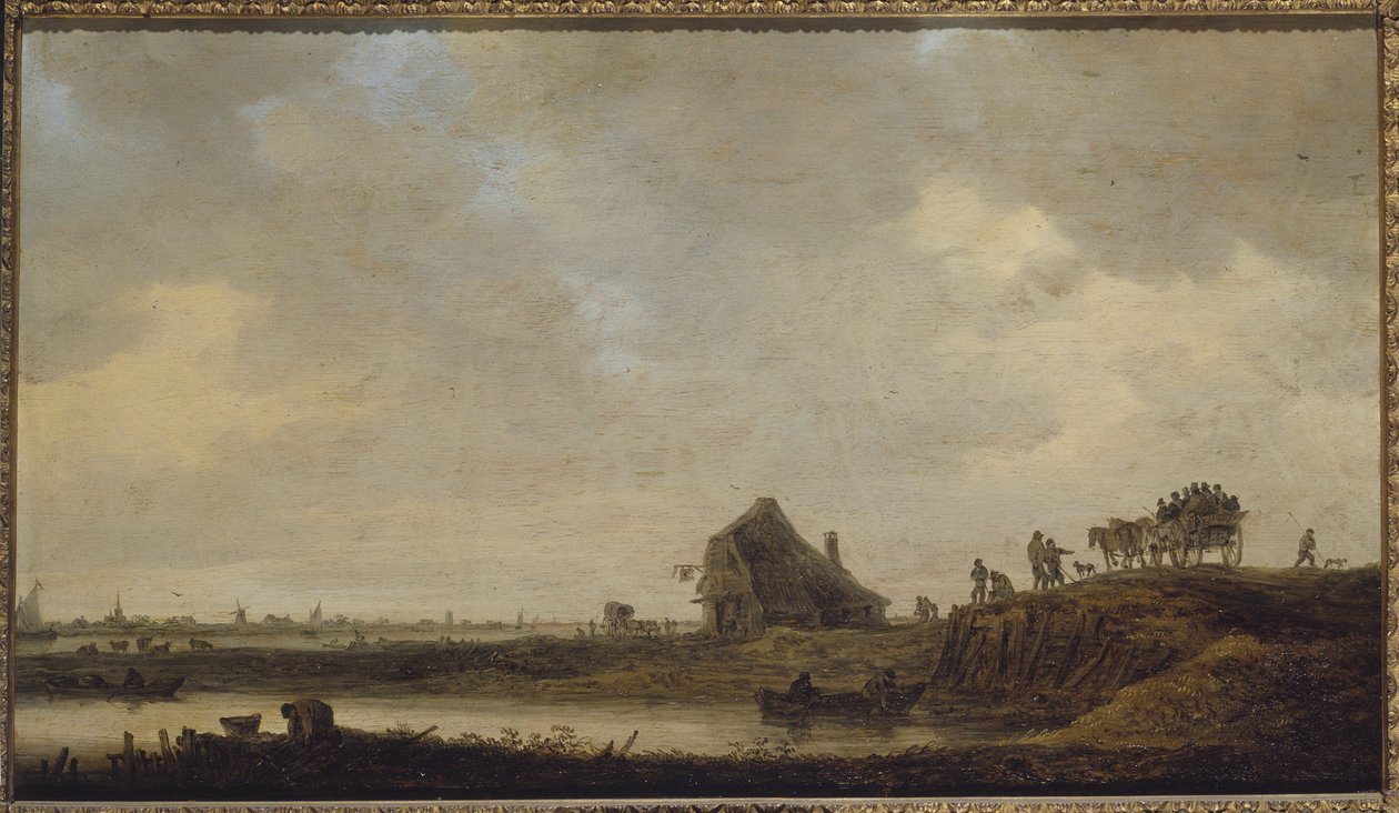 Zajazd nad rzeką autorstwa Jan Josephsz van Goyen