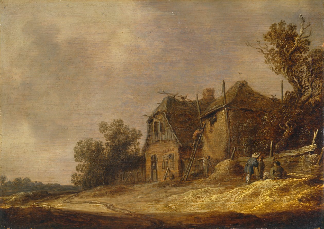 Krajobraz Z Chatą I Stodołą autorstwa Jan Josephsz van Goyen