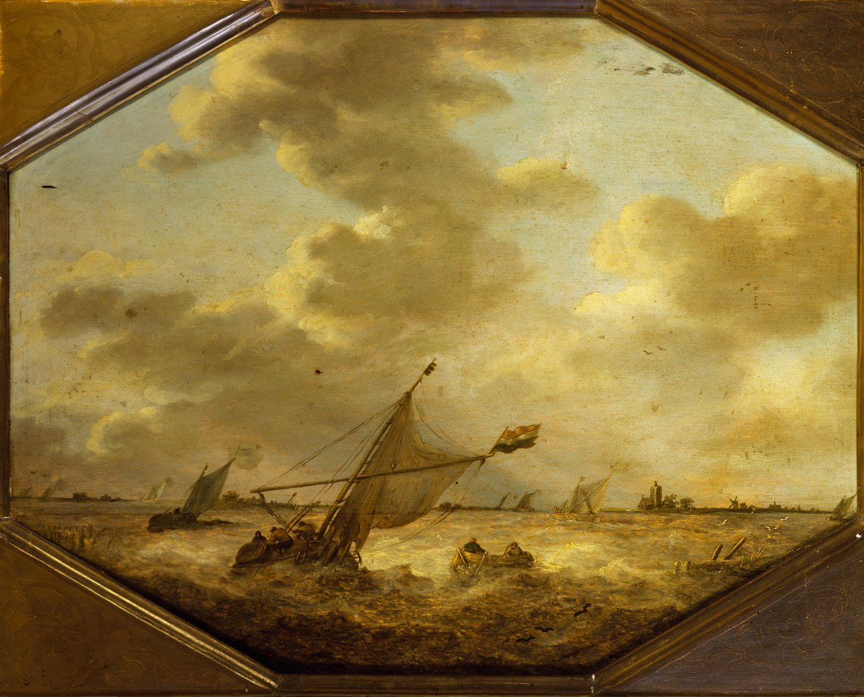 Morski krajobraz z rybakami autorstwa Jan Josephsz van Goyen
