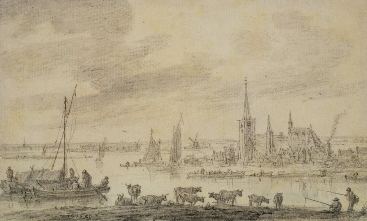 Krajobraz rzeki autorstwa Jan Josephsz van Goyen