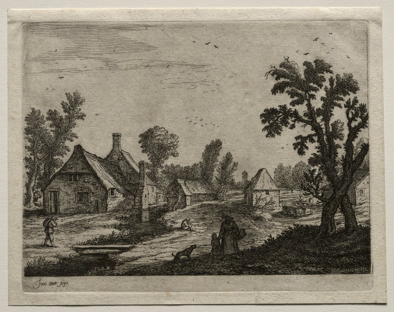 Deska nad strumieniem. autorstwa Jan Josephsz van Goyen