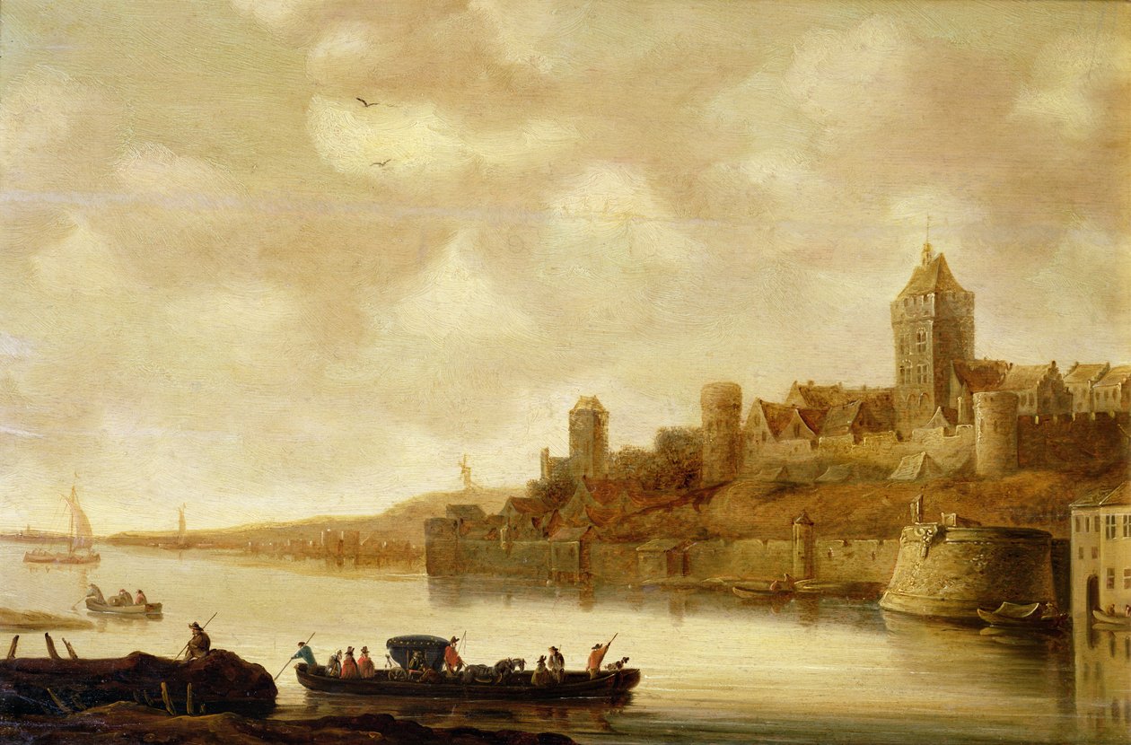 Widok Nijmegen, Holandia po 1643 autorstwa Jan Josephsz van Goyen