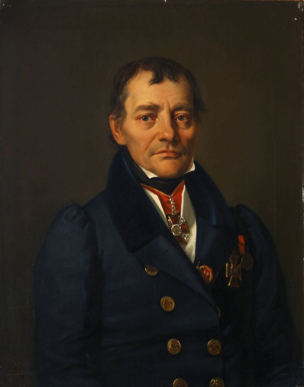 Portret pisarza Piotra Iwanowicza Sokołowa 1766-1836, 1830 autorstwa Jan Ksawery Kaniewski