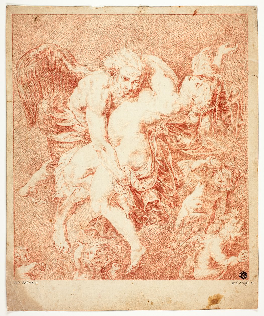 Boreas i Orytheia autorstwa Jan Lauwryn Krafft