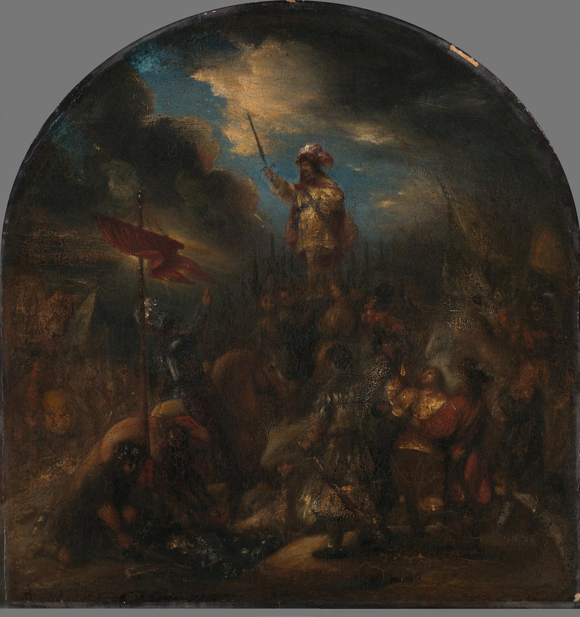 Brinio podniesiony na tarczy autorstwa Jan Lievens